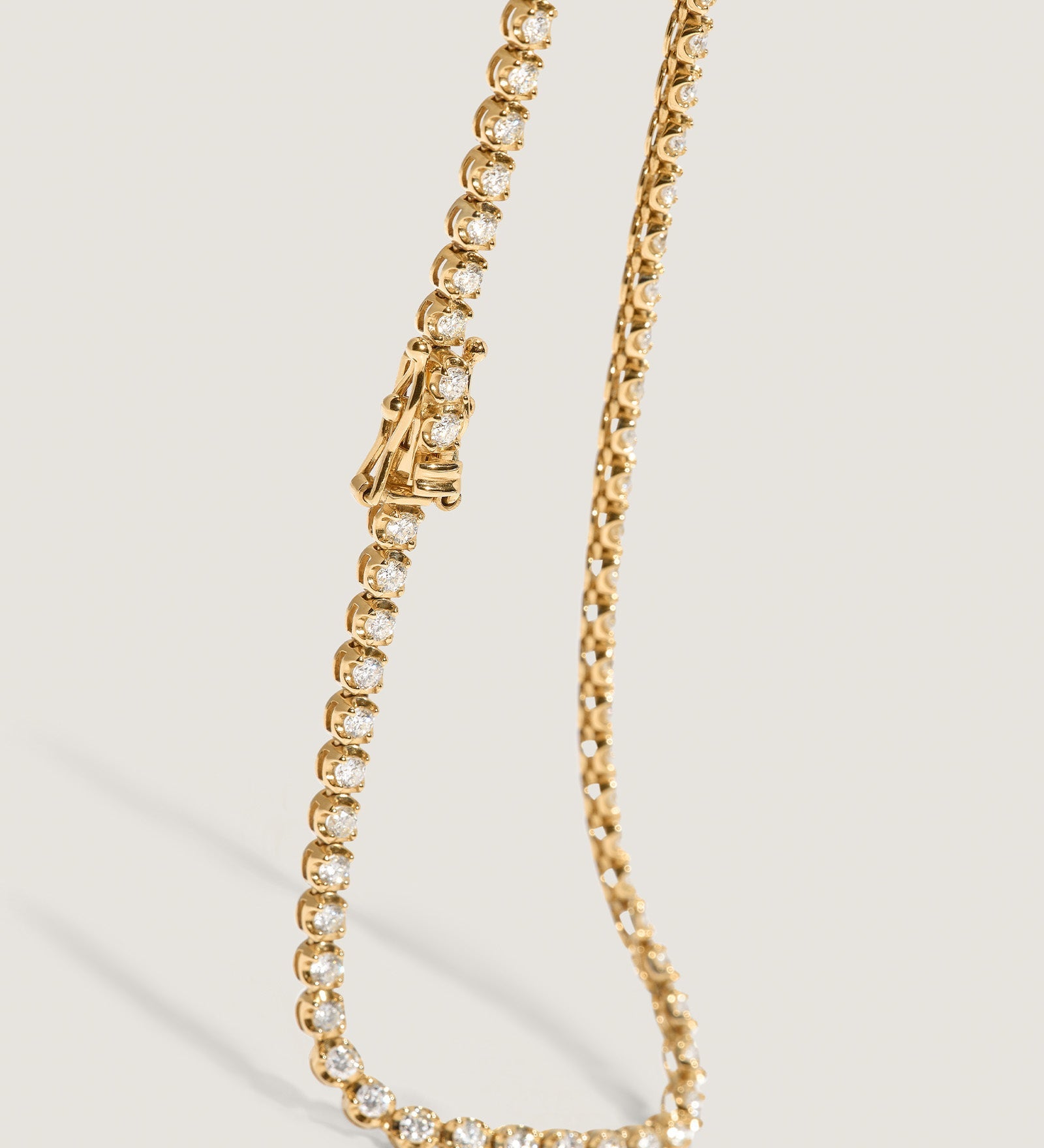 Kinn - Madison Diamond Tennis Necklace Yellow Gold