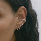 Kinn - Marina Pearl Huggie Earrings