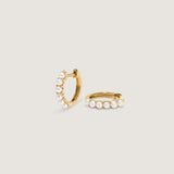 Kinn - Marina Pearl Huggie Earrings