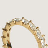 Kinn - Marquise Eternity Ring Diamond Yellow Gold