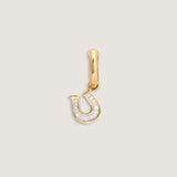Kinn - Mini Horseshoe Baguette Diamond Charm