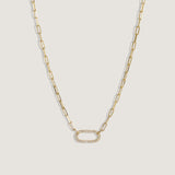 Kinn - Pavé Diamond Link Chain Necklace