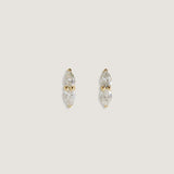 Kinn - Pear Angel Stud Earrings Diamond