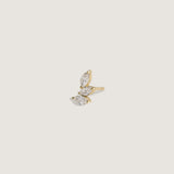 Kinn - Triple Marquise Stud Earring Diamond