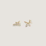 Kinn - Triple Marquise Stud Earring Diamond