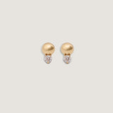 Kinn - Violet Round Diamond Stud Earrings
