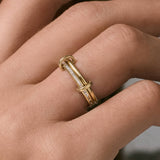 Kinn - Donna Linked Baguette Band Ring