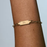 Kinn - Harlow Oval Pavé ID Bracelet
