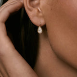 Kinn - Harper 2ctw Pear Drop Earrings Yellow Gold
