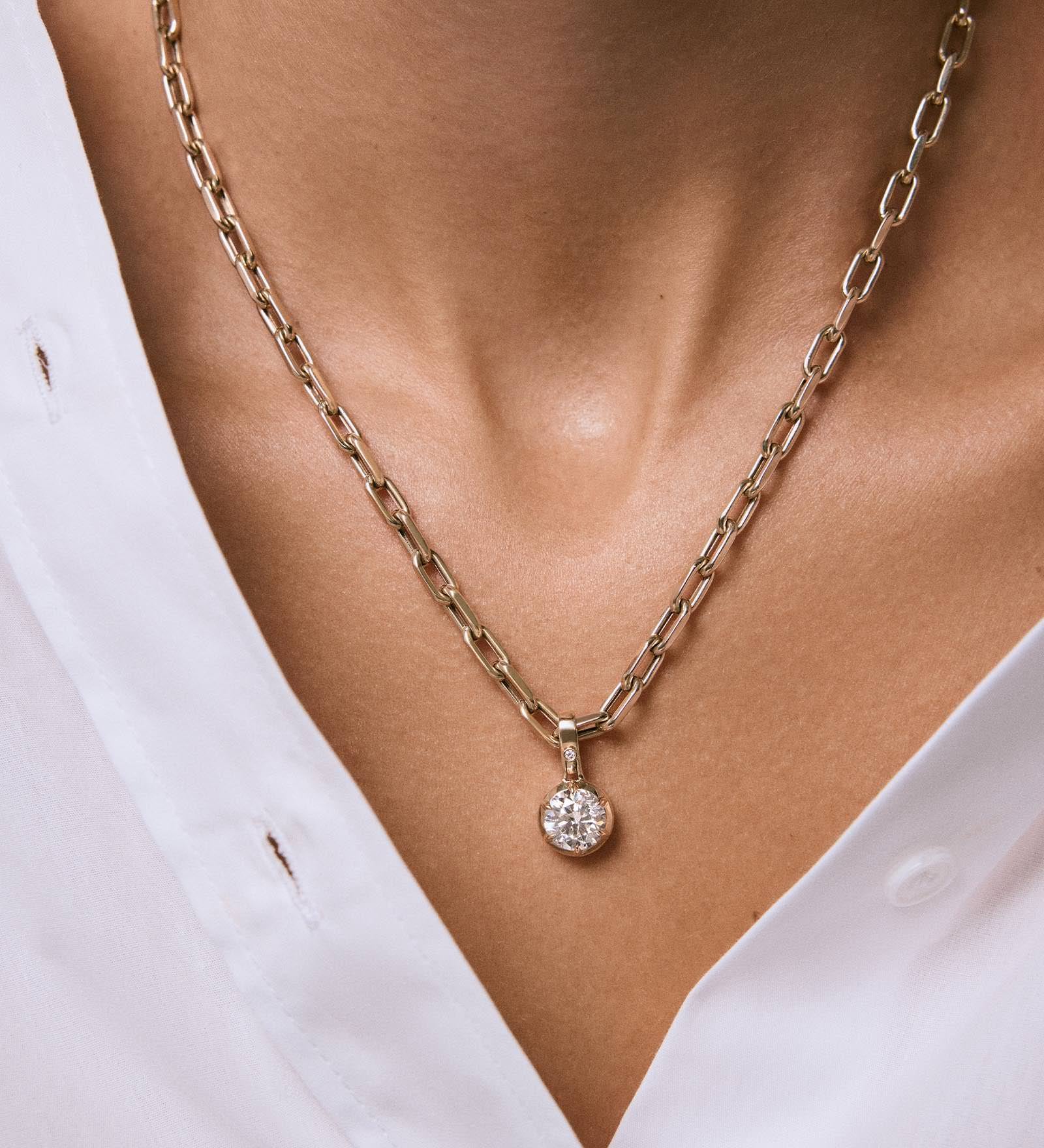Kinn - Madeleine 2.5ct Diamond Round Pendant