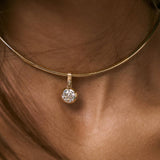 Kinn - Madeleine 2.5ct Diamond Round Pendant Necklace
