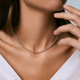 Kinn - Madison Diamond Tennis Necklace White Gold