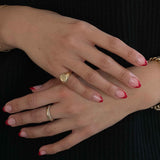 Kinn - Pauline Ellipse & Dahlia Pavé Diamond Ring Stack
