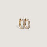 Kinn - Pavé Huggie Earrings Diamond