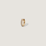 Kinn - Bold Pavé Huggie Earrings Diamond