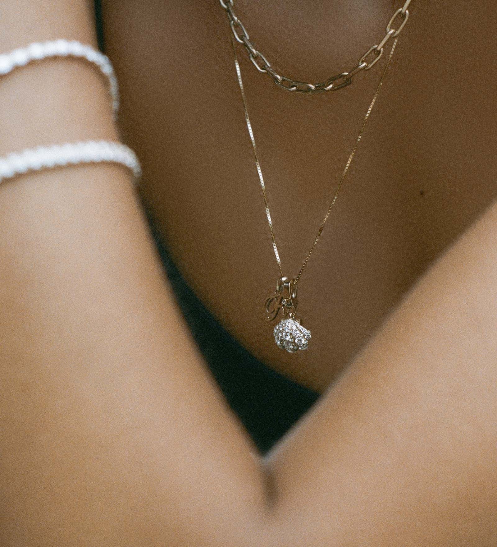 Kinn - Pavé Diamond Shell Charm