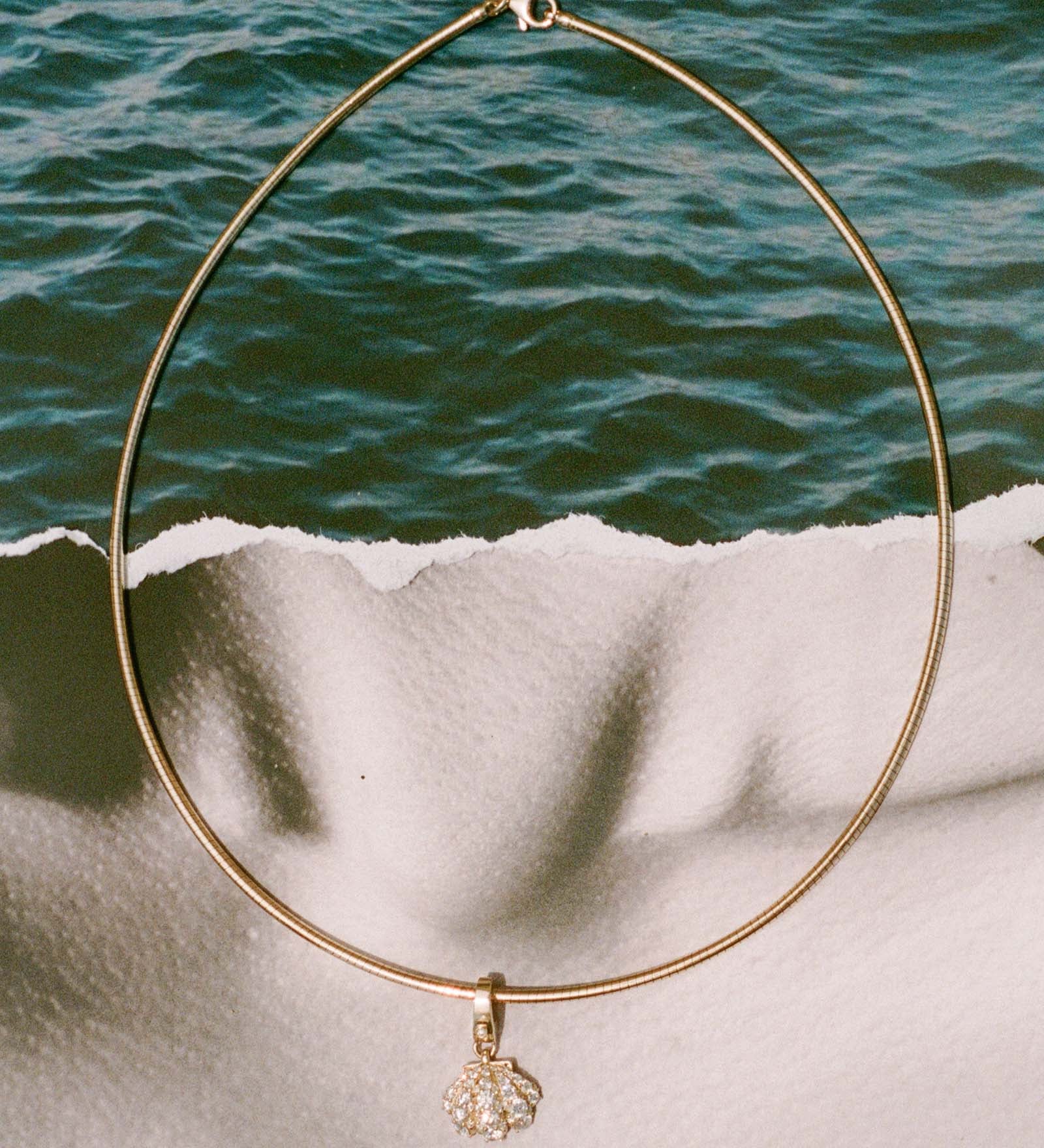 Kinn - Pavé Diamond Shell Charm