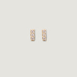 Kinn - Penelope Bar Stud Earrings Diamond