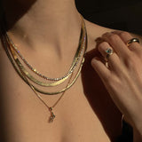 Kinn - Rachel Three Prong Tennis Necklace Diamond 6.75ctw