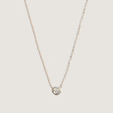 Kinn - Solitaire Round Diamond Necklace