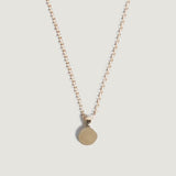 Kinn - Round Initial Disc Necklace