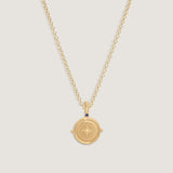 Kinn - Round North Star Birthstone Necklace Sapphire