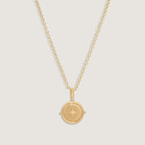 Kinn - Round North Star Birthstone Necklace