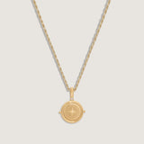 Kinn - Round North Star Birthstone Necklace