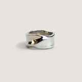 Kinn - Athena Sculptural Ring Stack Silver