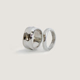 Kinn - Athena Sculptural Ring Stack Silver