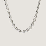 Kinn - Puffed Mariner Chain Necklace Silver