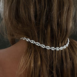 Kinn - Puffed Mariner Chain Necklace Silver
