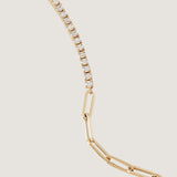 Kinn - Coco Round Tennis Link Bracelet Diamond
