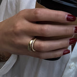 Kinn - Solis Ribbed Five Diamond Ring