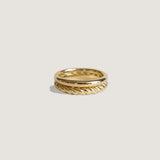 Kinn - Claudine Twist & Pauline Ellipse Ring Stack