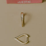 Kinn - Viola Baguette Diamond Drop Earrings
