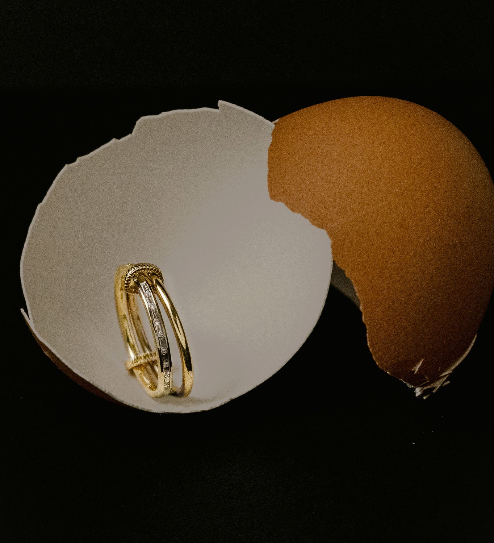 Kinn - Donna Linked Baguette Band Ring