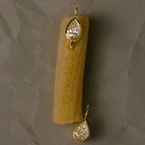 Kinn - Harper 2ctw Pear Drop Earrings Yellow Gold