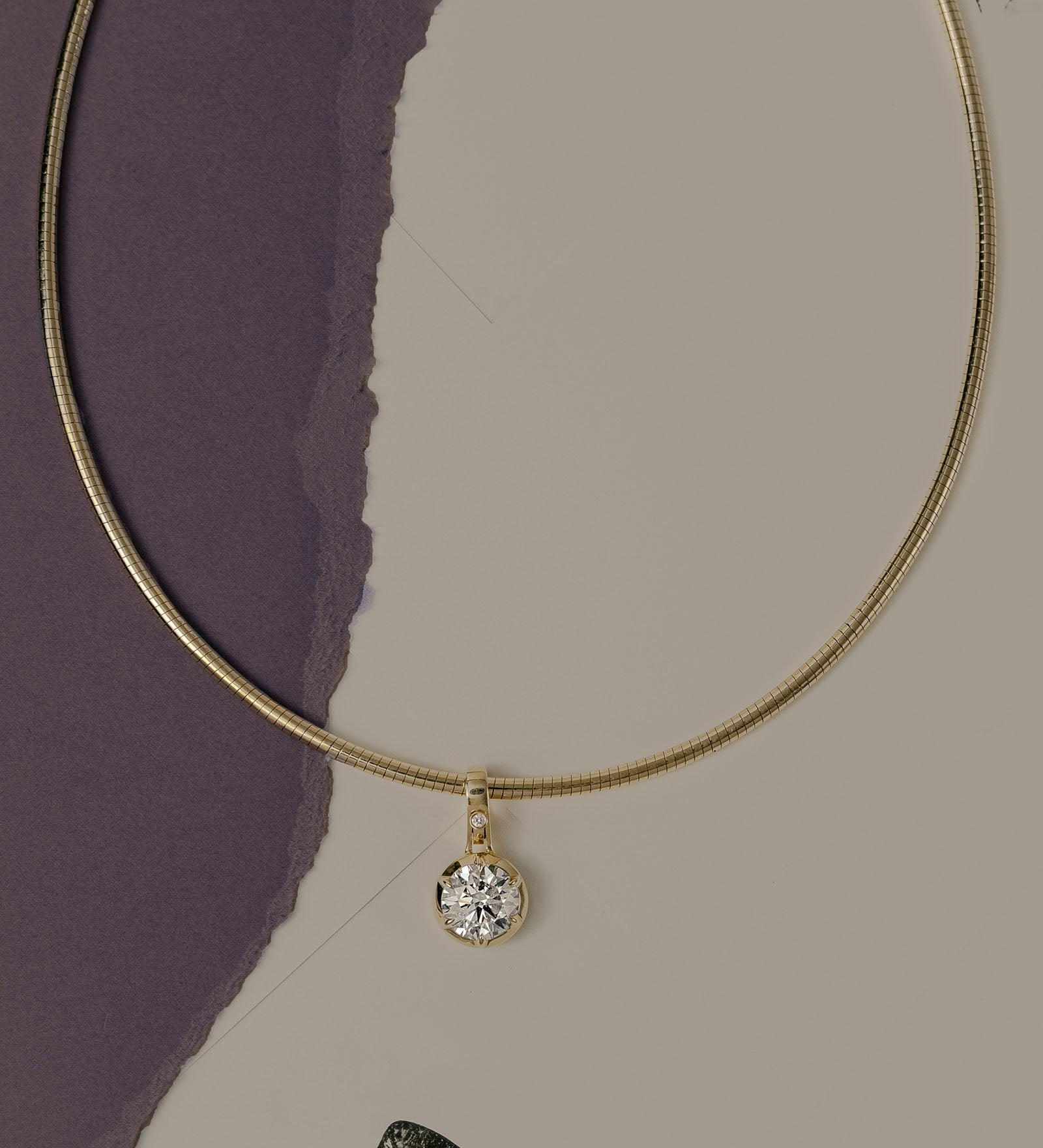 Kinn - Madeleine 2.5ct Diamond Round Pendant Necklace