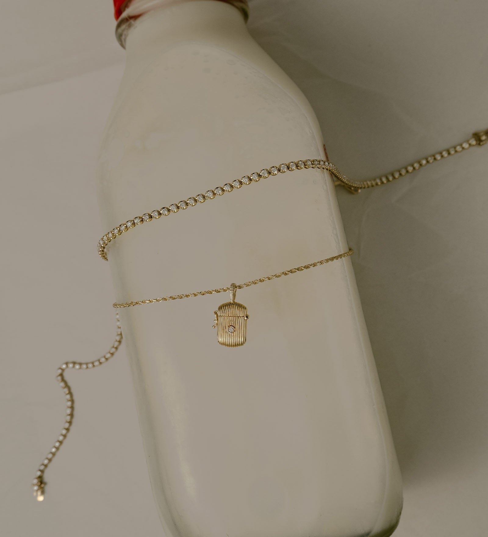 Kinn - Madison Diamond Tennis Necklace Yellow Gold
