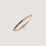 Kinn - Two In One Pavé Ring September Blue Sapphire
