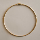 Kinn - Vintage 14k Gold Hinged Collar Necklace
