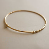 Kinn - Vintage 14k Gold Hinged Collar Necklace