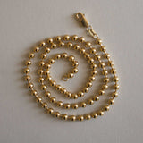 Kinn - Vintage 14k Gold Ball Chain Necklace