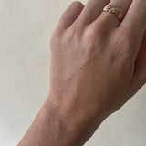Kinn - Vintage Twist Cubic Zirconia Ring