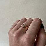 Kinn - Vintage Twist Cubic Zirconia Ring