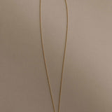 Kinn - Vintage 18k Gold Diamond Square Pendant Necklace