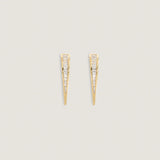 Kinn - Viola Baguette Diamond Drop Earrings