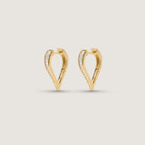 Kinn - Viola Baguette Diamond Drop Earrings