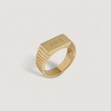 Kinn - Vivian Ribbed Signet Ring